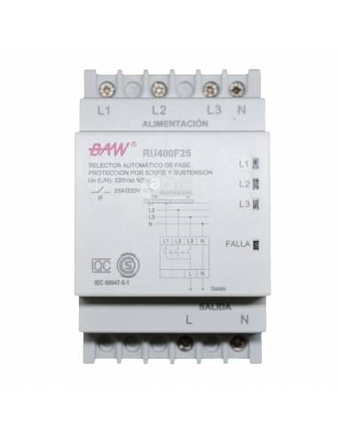 SELECTOR AUTOMATICO DE FASE DIRECTO H-25 SELECTOR AUTOMATICO DE FASE DIRECTO H-25