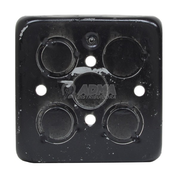 CAJA CUADRADA 10X10 HIERRO NEGRA AG