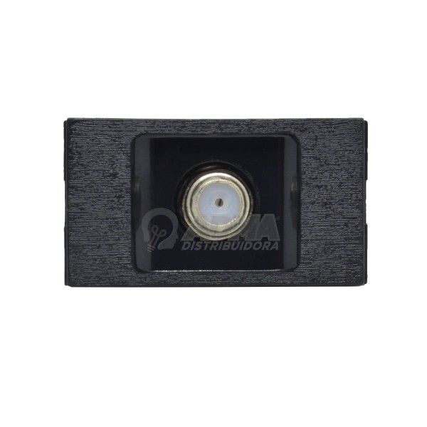 TOMA TV PIN FINO ROSCADO PLATINUM NEGRO