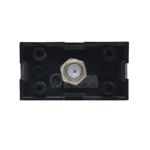 TOMA TV PIN FINO ROSCADO PLATINUM NEGRO