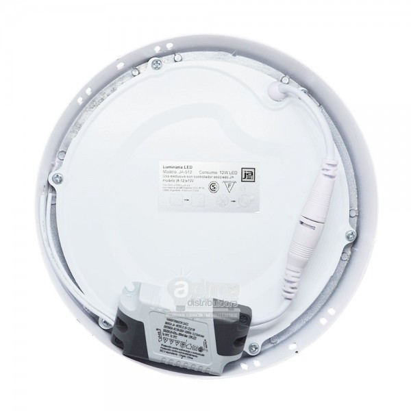 PANEL LED REDONDO SOBREPONER 12W...