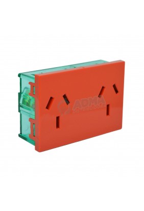 TOMA DOBLE C- TIERRA ROJO...