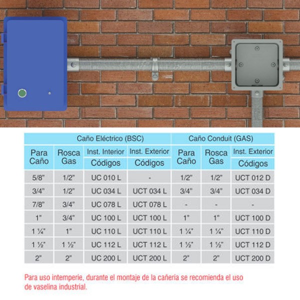 CONECTOR LARGO CAÑO 1 PULGADA ROSCA...