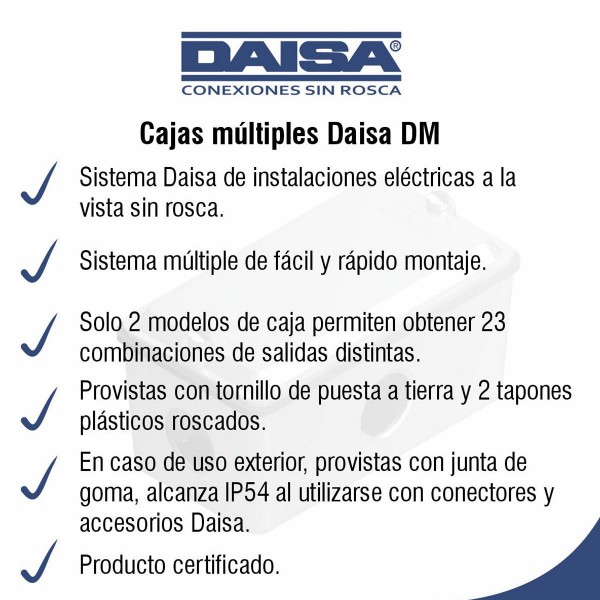 CAJA DERIVACION TIPO X INTERIOR ROSCA...
