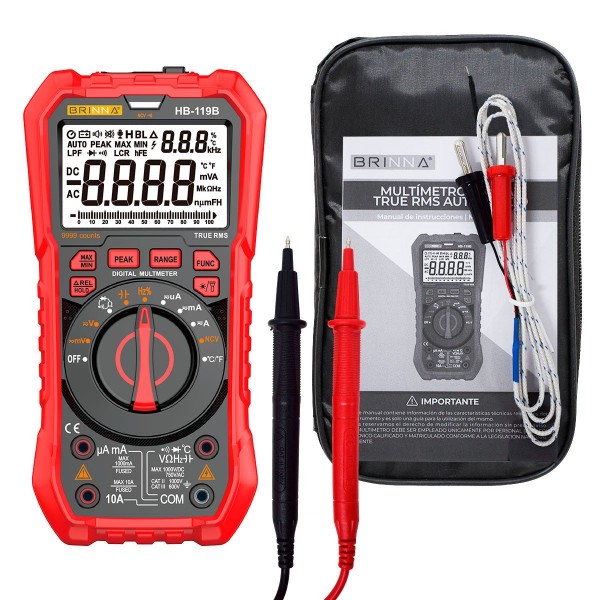 MULTIMETRO BRINNA HB-119B CON PILAS