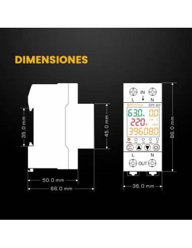PROTECTOR Y MEDIDOR MONOFASICO BRINNA...