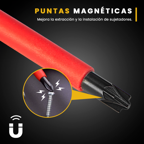 SET DESTORNILLADORES AISLADOS 12 PCS...