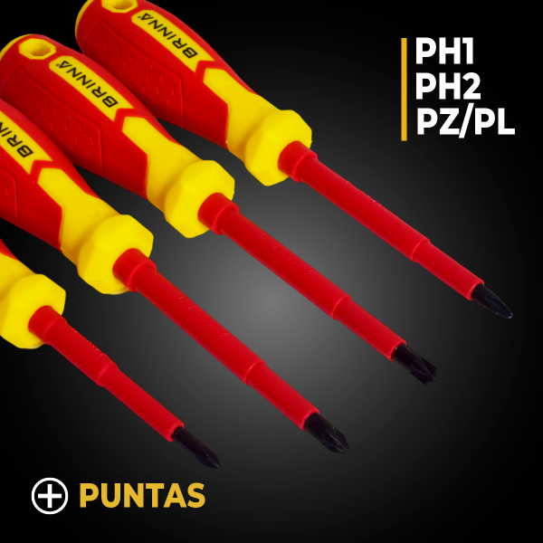 SET DESTORNILLADORES AISLADOS 7 PCS...