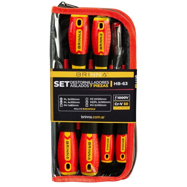 SET DESTORNILLADORES AISLADOS 7 PCS...