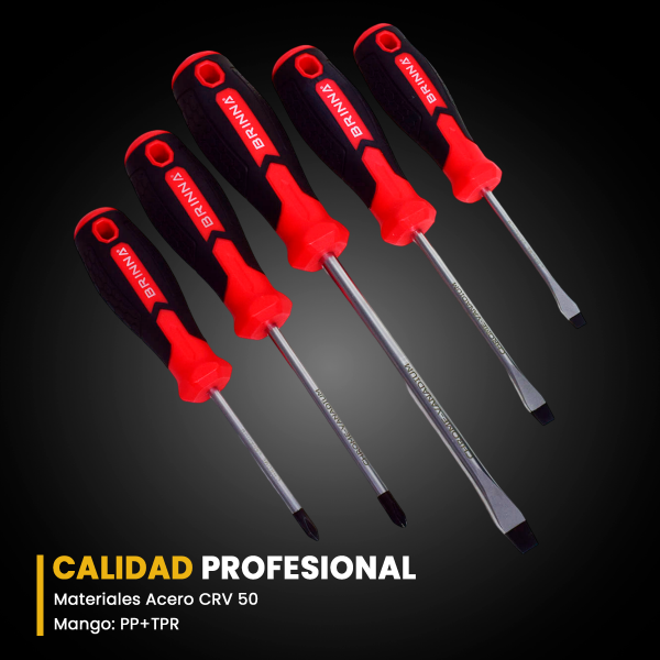 SET DESTORNILLADORES 36 PCS BRINNA