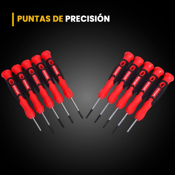 SET DESTORNILLADORES 36 PCS BRINNA