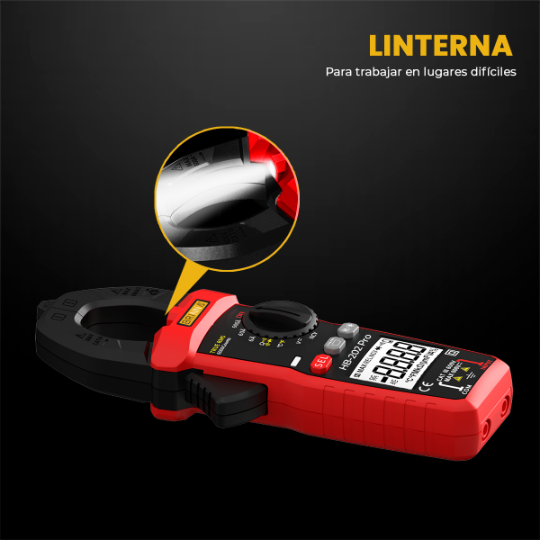 PINZA AMPERIMETRICA BRINNA HB-202PRO