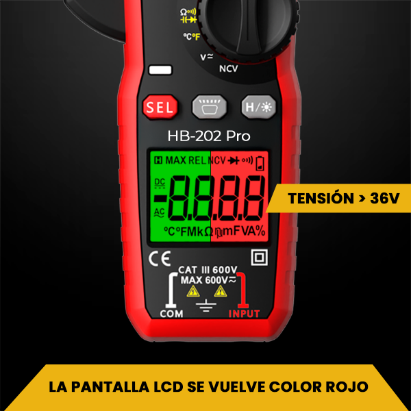 PINZA AMPERIMETRICA BRINNA HB-202PRO