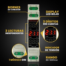 VOLTIMETRO RIEL DIN... 2