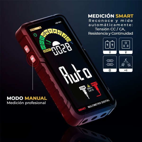 MULTIMETRO SMART HB-601 BRINNA