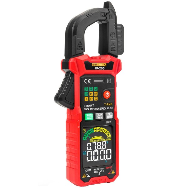 PINZA AMPEROMETRICA AC-DC HB-205 CON...