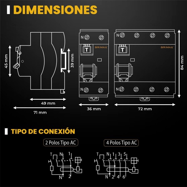 INTERRUPTOR DIFERENCIAL BIPOLAR 2X25A...