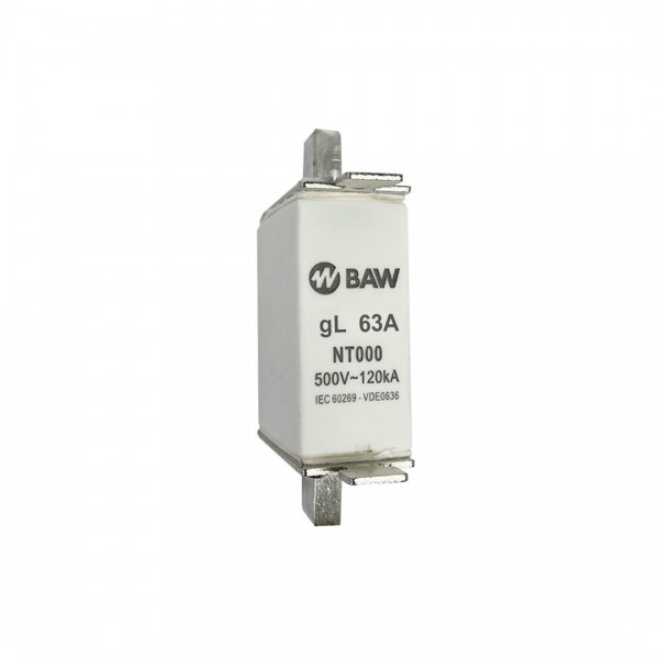 FUSIBLE ACR NH000 IN:63A GL. ICC 120KA