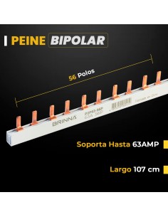 PEINE BIPOLAR 63A X METRO... 2