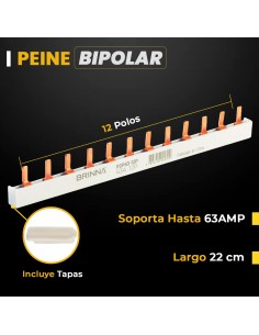 PEINE BIPOLAR 63A 12 POLOS... 2
