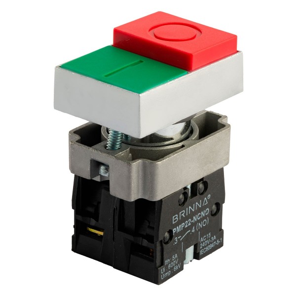 PULSADOR MARCHA PARADA NC NO 22MM BRINNA