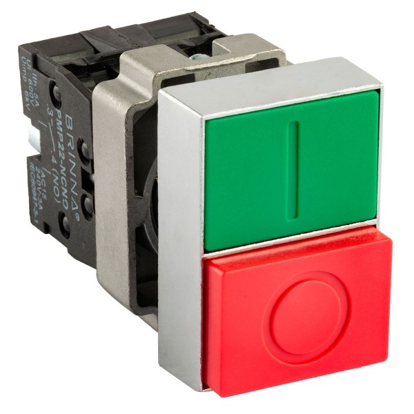 PULSADOR MARCHA PARADA NC NO 22MM BRINNA