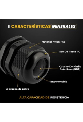 PRENSACABLE PG-42 NEGRO 32... 2