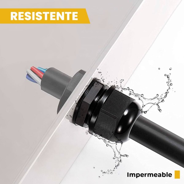 PRENSACABLE PG-11 NEGRO 5 A 10 MM BRINNA