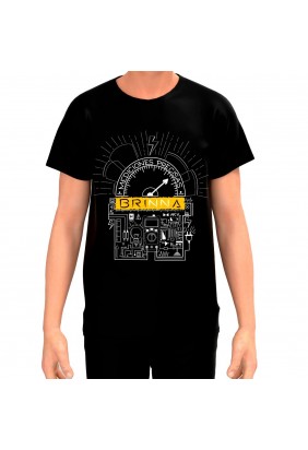 REMERA BRINNA NEGRA LOGO...