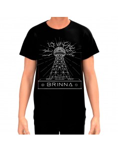 REMERA BRINNA NEGRA LOGO...