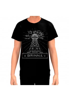 REMERA BRINNA NEGRA LOGO...