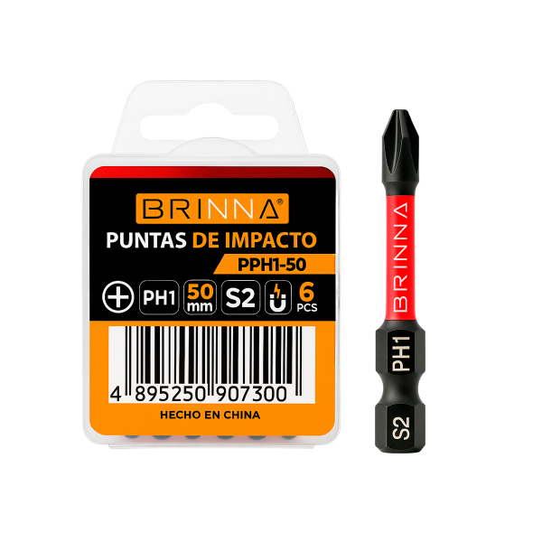 PUNTAS ALTO IMPACTO PH1 50MM X6 BRINNA