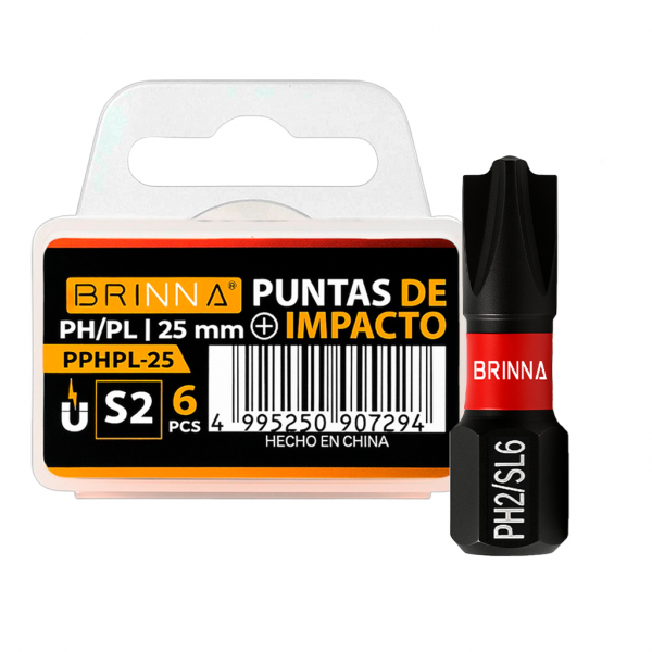 PUNTAS ALTO IMPACTO PH+PL 25MM X6 BRINNA