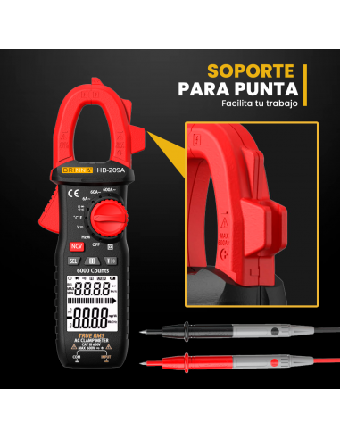 PINZA AMPEROMETRICA HB-209A +...