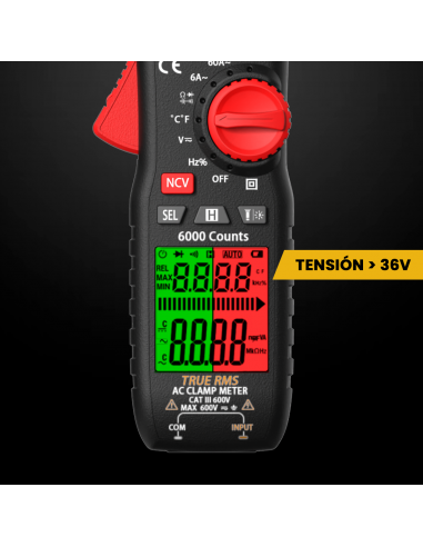 PINZA AMPEROMETRICA HB-209A +...