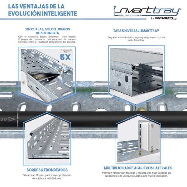 UNIÓN VARILLA DE 3-8 CINCADO SAMET