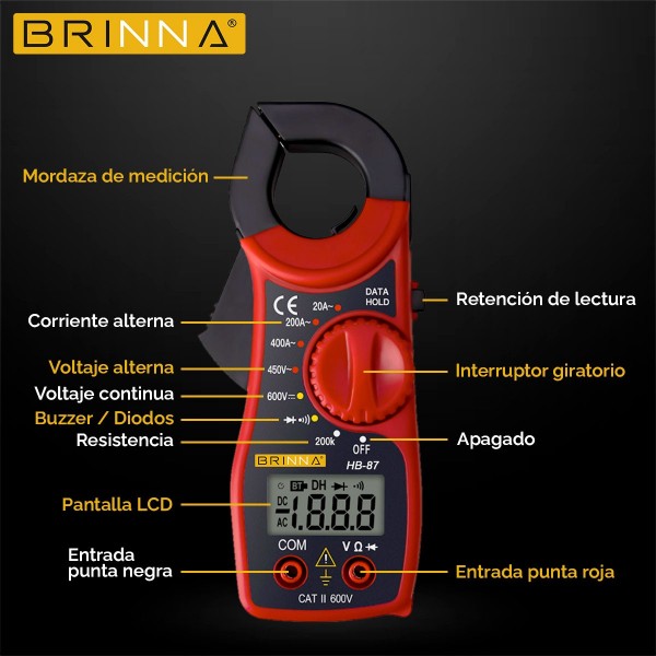 DETECTOR TENSION HB-12 + PINZA...