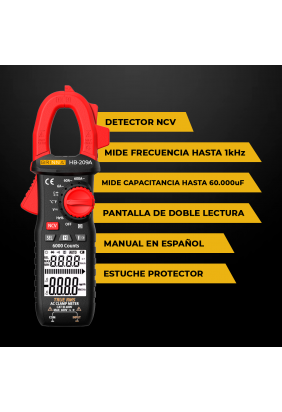 PINZA AMPEROMETRICA HB-209A... 2