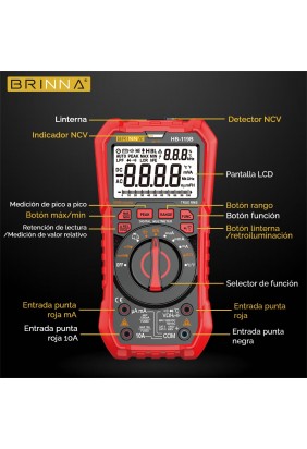 MULTIMETRO HB-119B + PINZA... 2