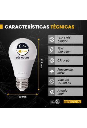 LAMPARA LED DIA NOCHE 12W... 2