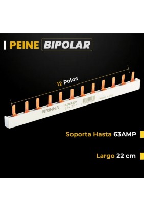 PEINE BIPOLAR 63A 12 POLOS... 2