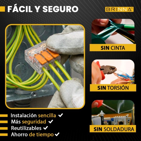 BORNERA EMPALME RAPIDO PRO 3 VIAS...