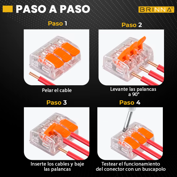 BORNERA EMPALME RAPIDO PRO 4 VIAS...