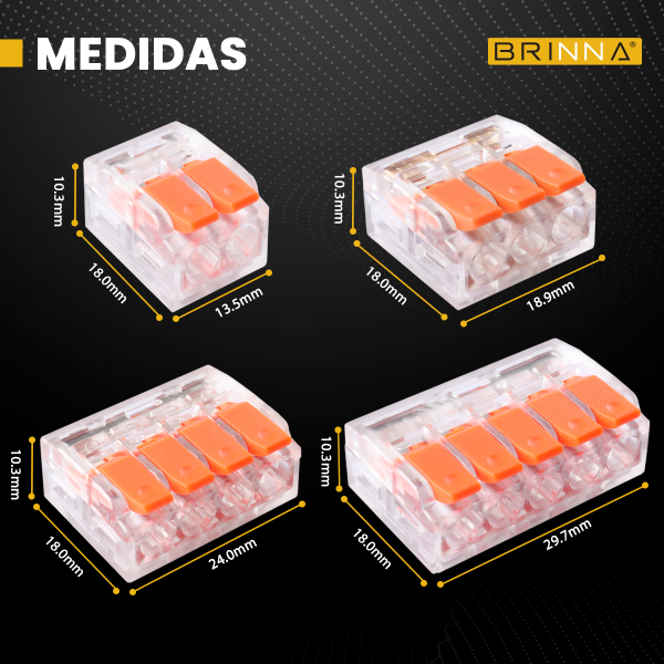 BORNERA EMPALME RAPIDO PRO 4 VIAS...