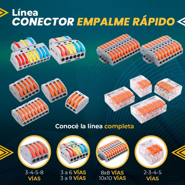 BORNERA EMPALME RAPIDO PRO 4 VIAS...