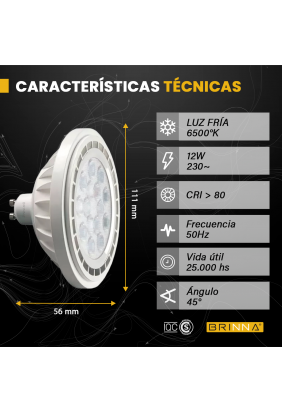 LÁMPARAS LED AR111 BRINNA... 2