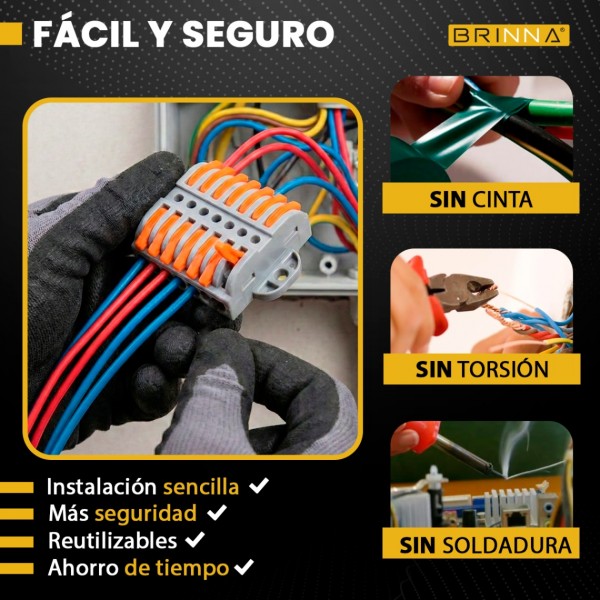 BORNERA EMPALME RAPIDO 2 POLOS 10...