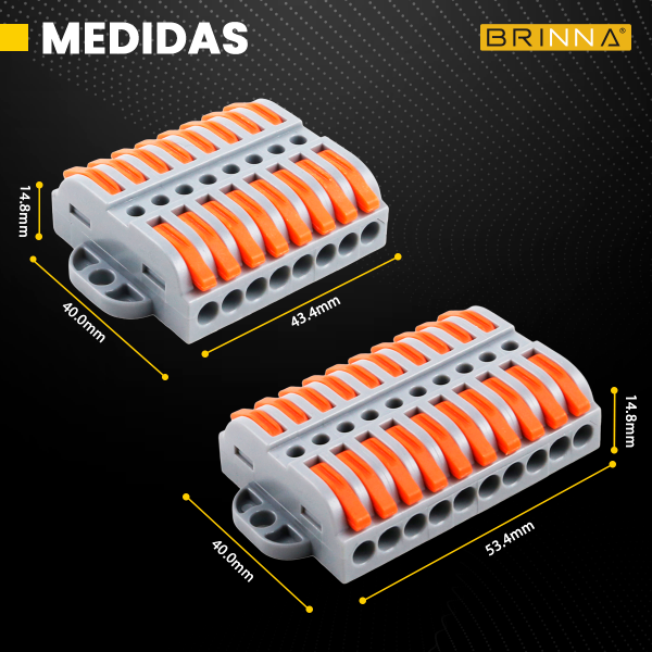 BORNERA EMPALME RAPIDO 2 POLOS 10...