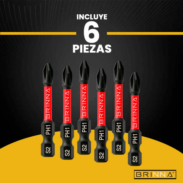 PUNTAS ALTO IMPACTO PH1 50MM X6 BRINNA