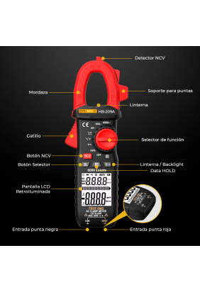 PINZA HB-209A + DETECTOR HB-64 2